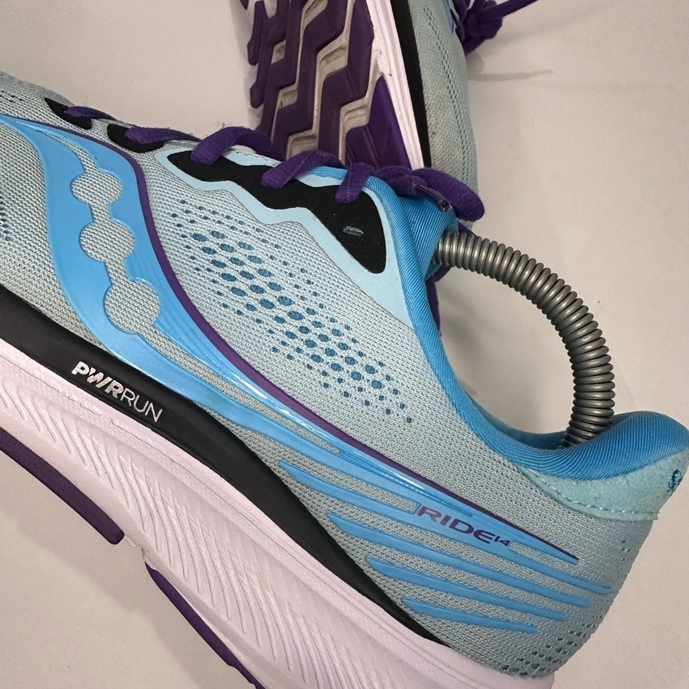 Saucony Women's Athletic Shoes - Light Blue and Purple - Picture 8 of 8